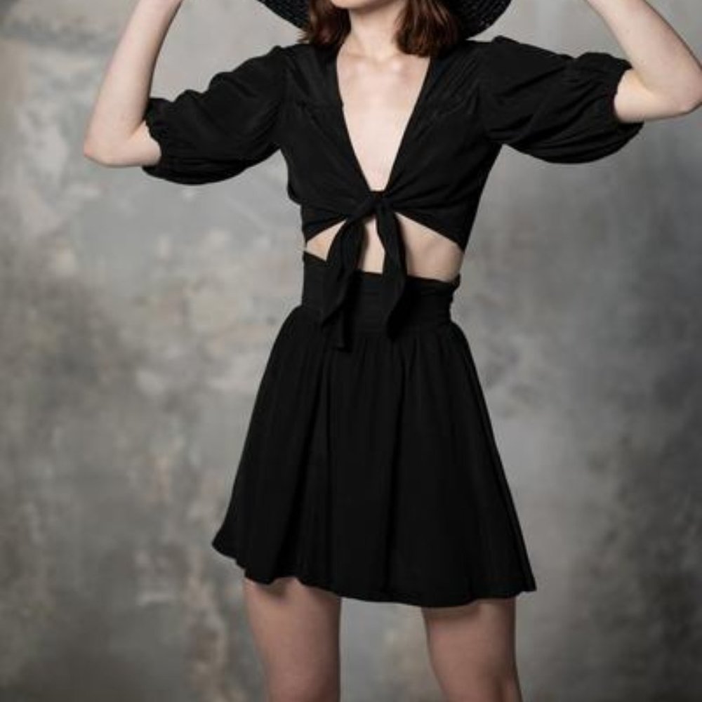 Trashy Diva Black Stretch Rayon Shorts Size 0